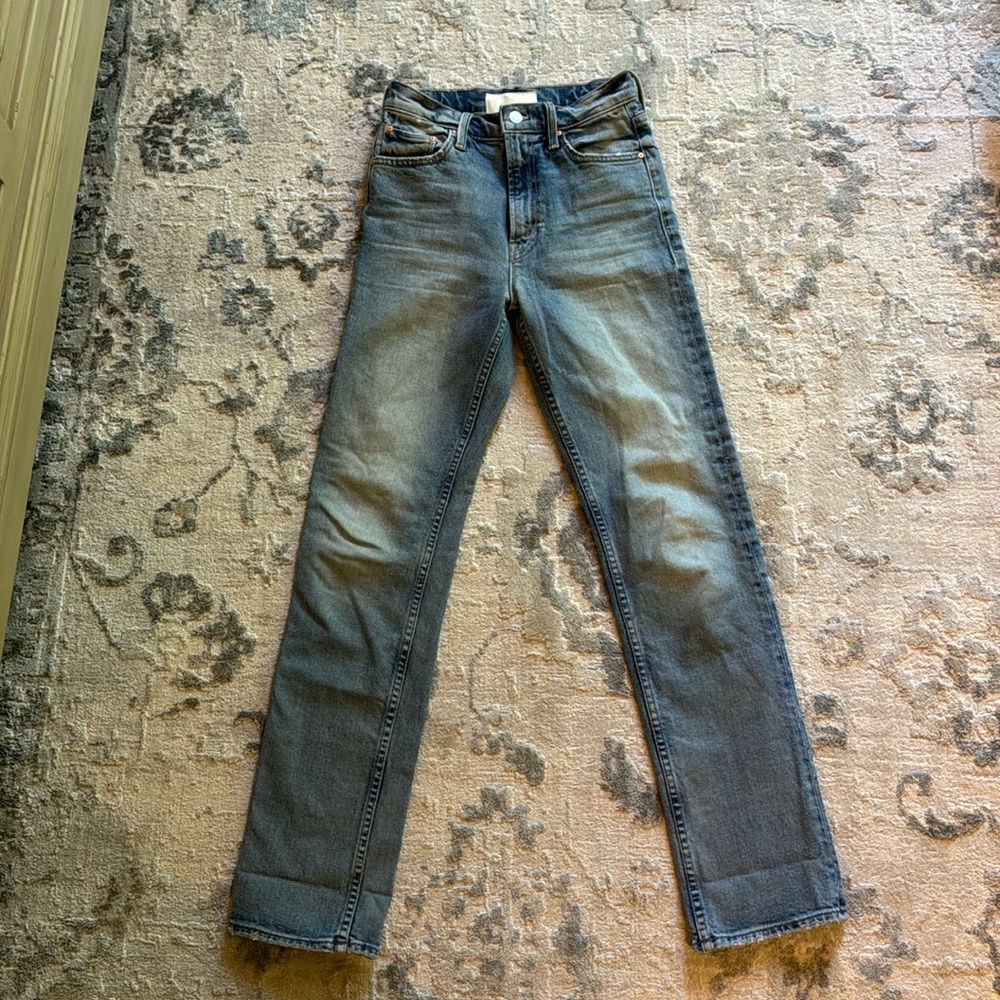 MOTHER high waisted rider skimp- give it up